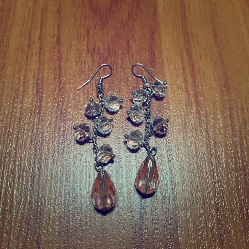 🌹Clear Gem Dangling Earrings